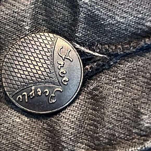 Free People Jeans faded black over-dye 31 - Picture 7 of 15